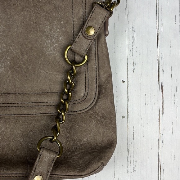 Kate Landry Taupe Snakeskin Details
Shoulder Purse - Picture 9 of 14